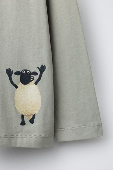 SHAUN THE SHEEP ™ T-SHIRT - Light green by Zara - Image 3