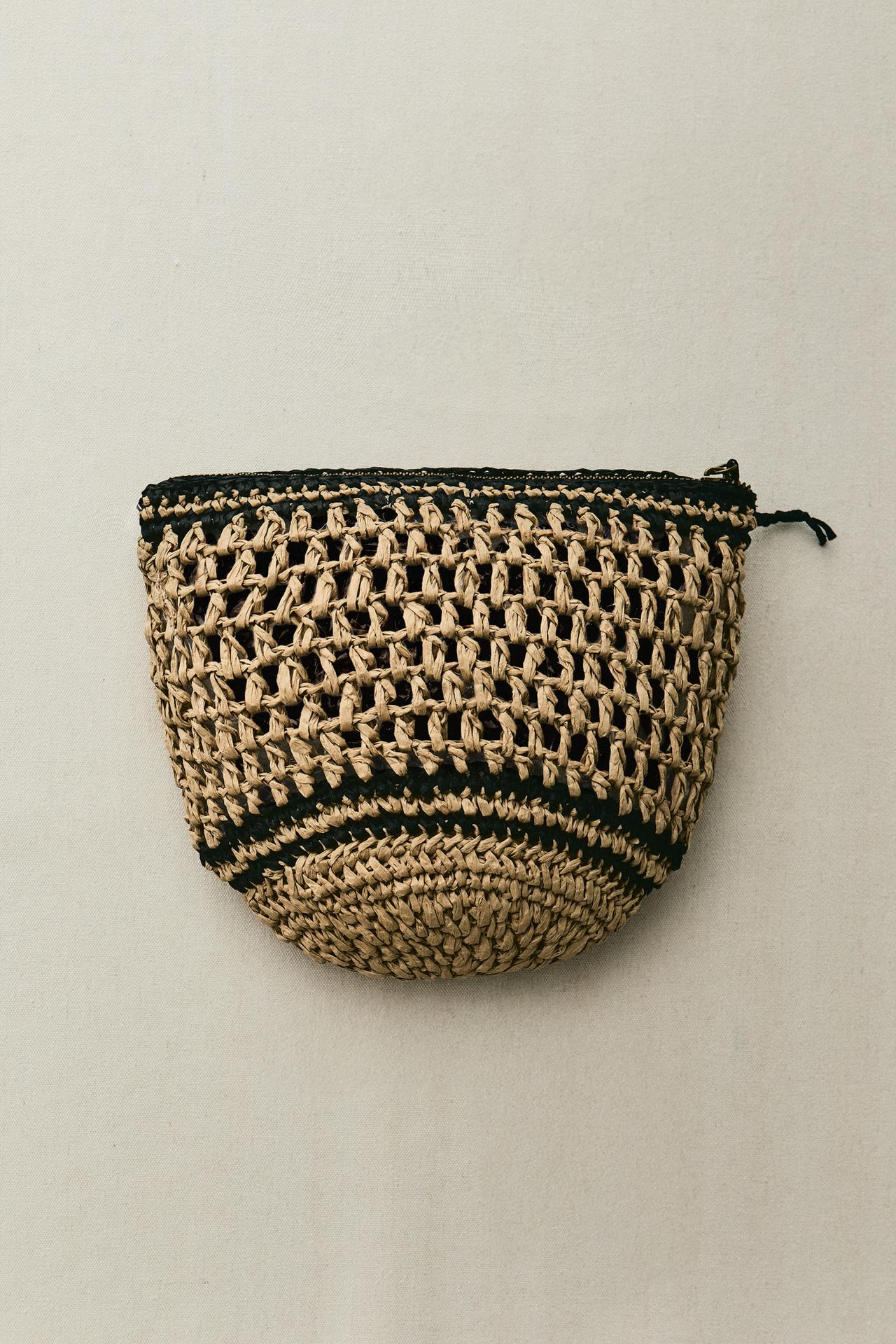 SMALL PAPER WASH BAG — Two-tone