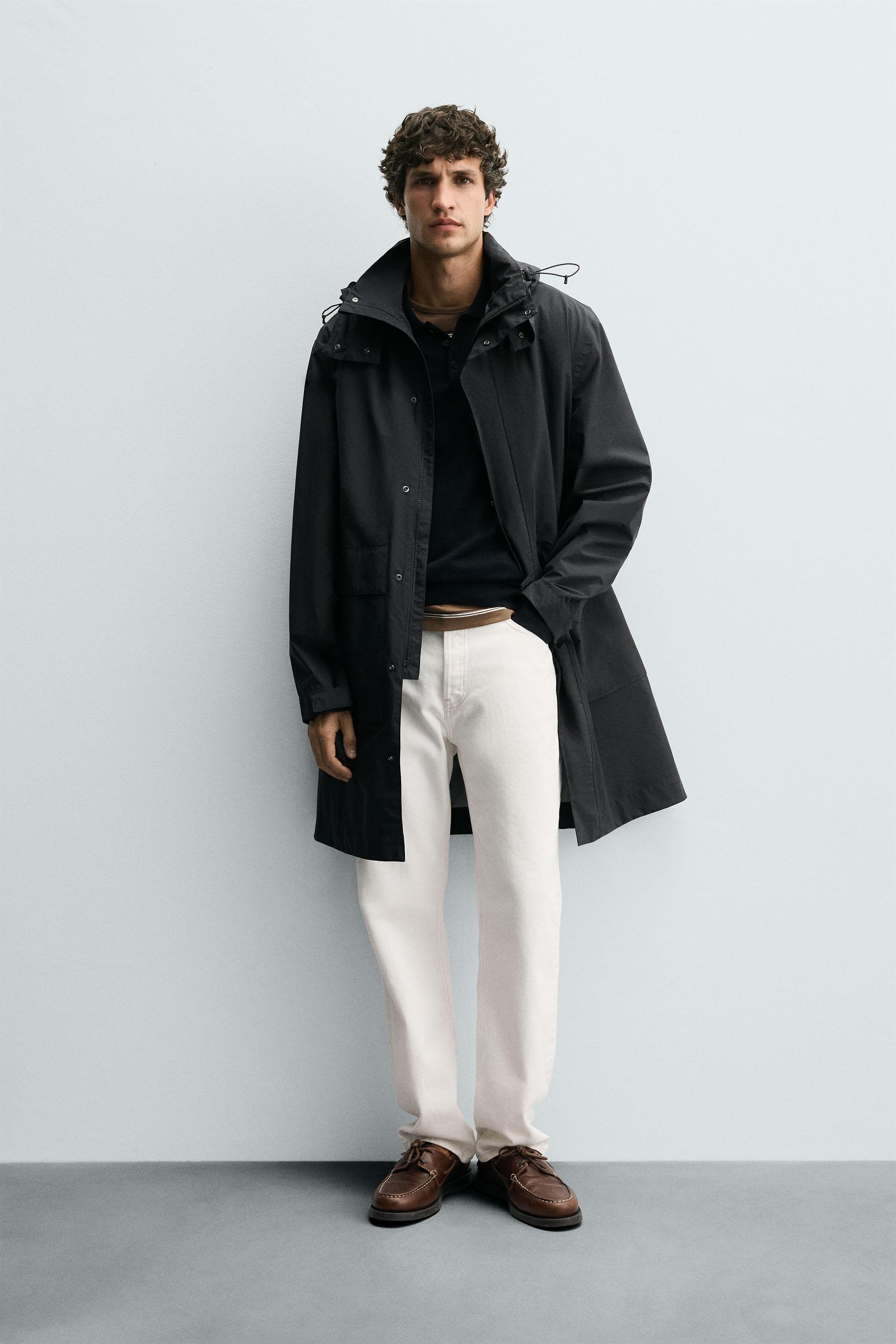 ZARAメンズコート Amazon.co.jp: ZARA ザラ テクスチャー織地コート メルトン