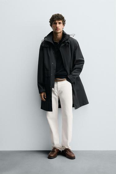 WATER-REPELLENT 2-IN-1 TECHNICAL PARKA - Navy blue by Zara - Image 0