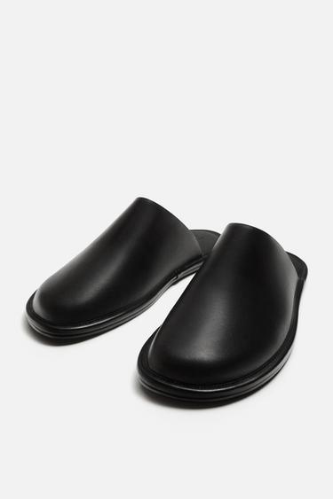 LEATHER CLOGS - Black by Zara - Image 3