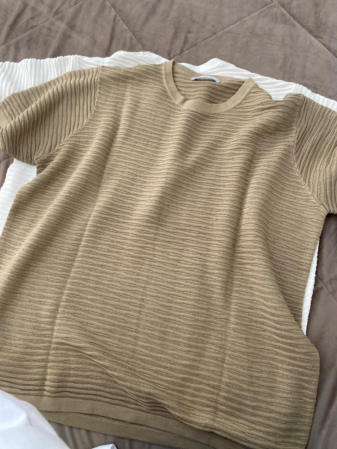 TEXTURED KNIT T-SHIRT - Image 4