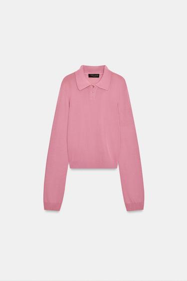 EFFEN TRICOT POLO - Oudroze van Zara