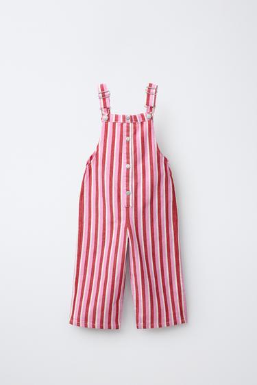 PETO LARGO SARGA RAYAS - Rojo de Zara