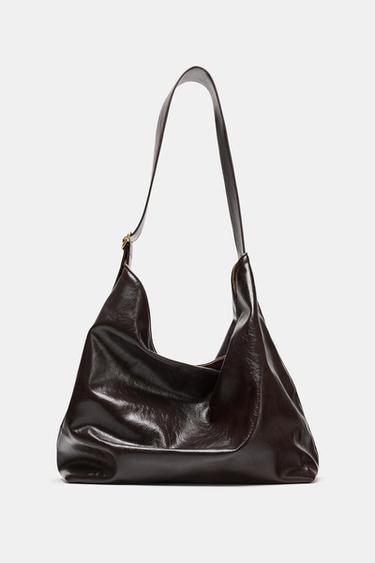 МАКСИ ЧАНТА ТИП SHOPPER - Кафяво от Zara
