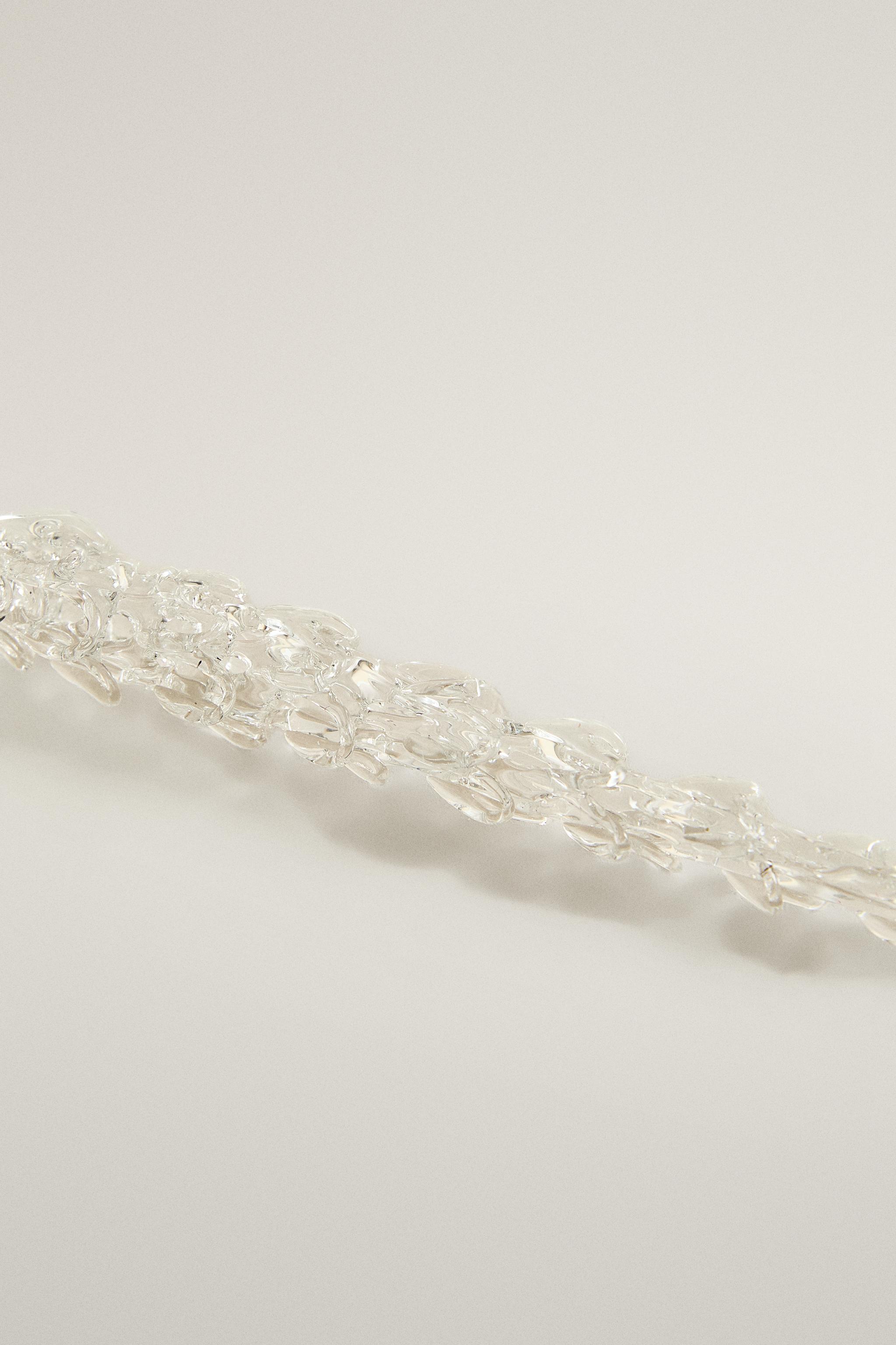 FROSTED DROPLET CHRISTMAS TREE DECORATION