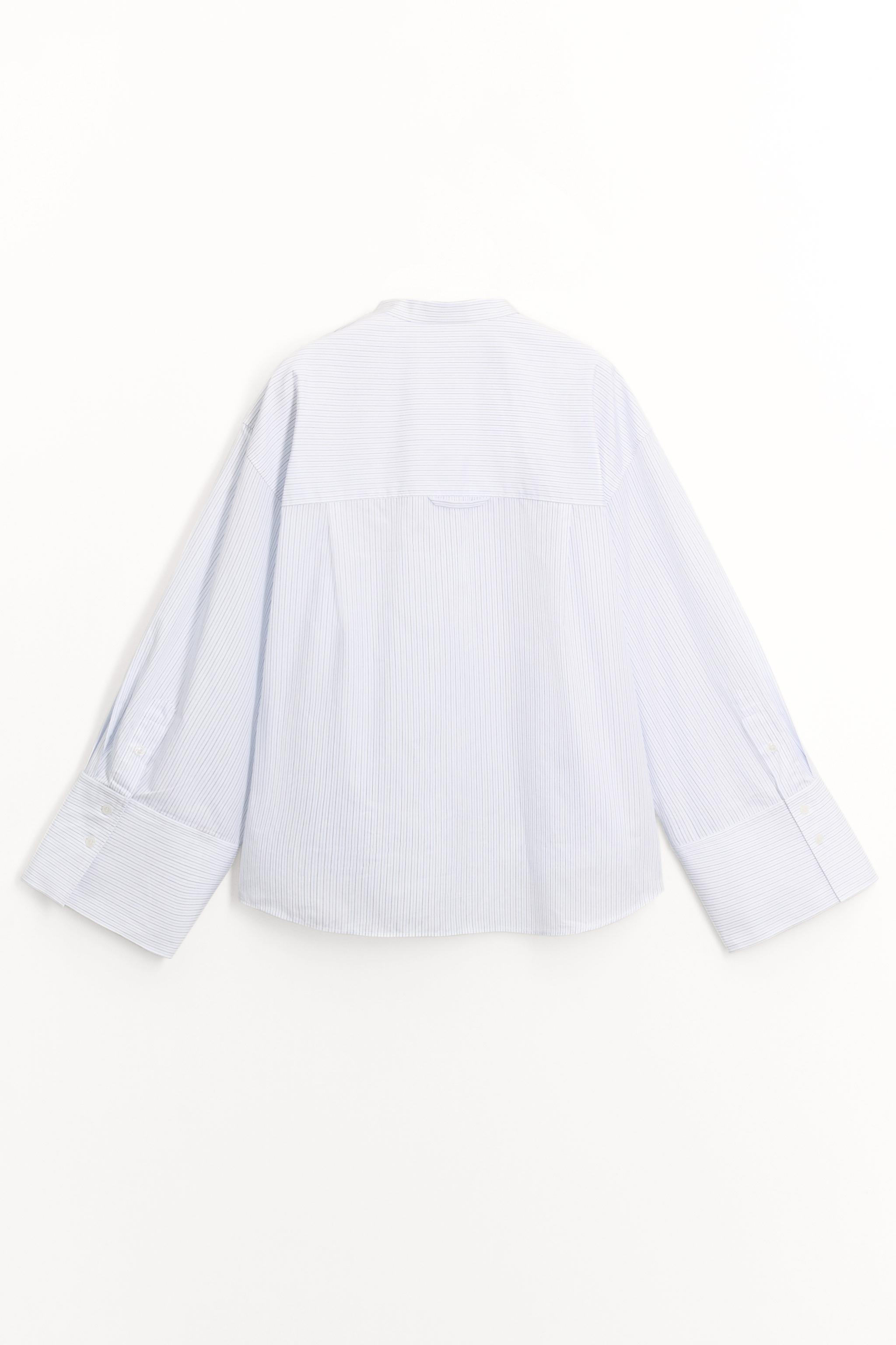 トップス mandarin ZW COLLECTION MANDARIN COLLAR TIE SHIRT - Light blue | ZARA