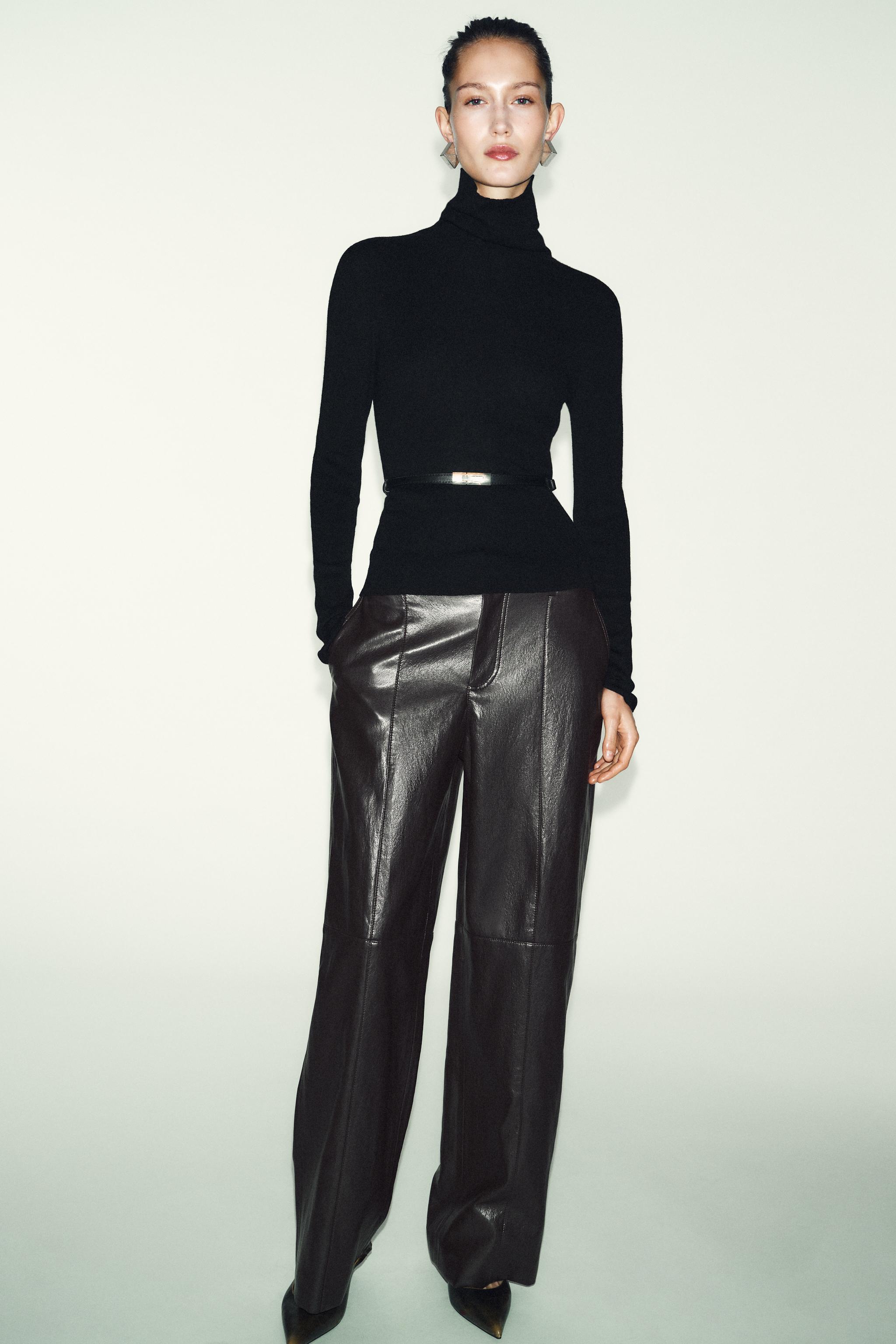 100% WOOL HIGH COLLAR BELTED JUMPER