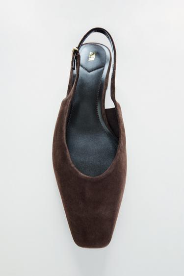ZAPATO DESTALONADO SERRAJE - Marrón de Zara