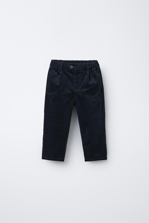 Pantalon Kiton Noir Coton Cachemire Velours - Taille US 30 / EU 46 - Neuf Avec étiquettes