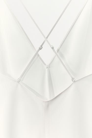ROBE-FOURREAU À BRETELLES MULTIPOSITIONS - Blanc cassé de Zara - Image 7