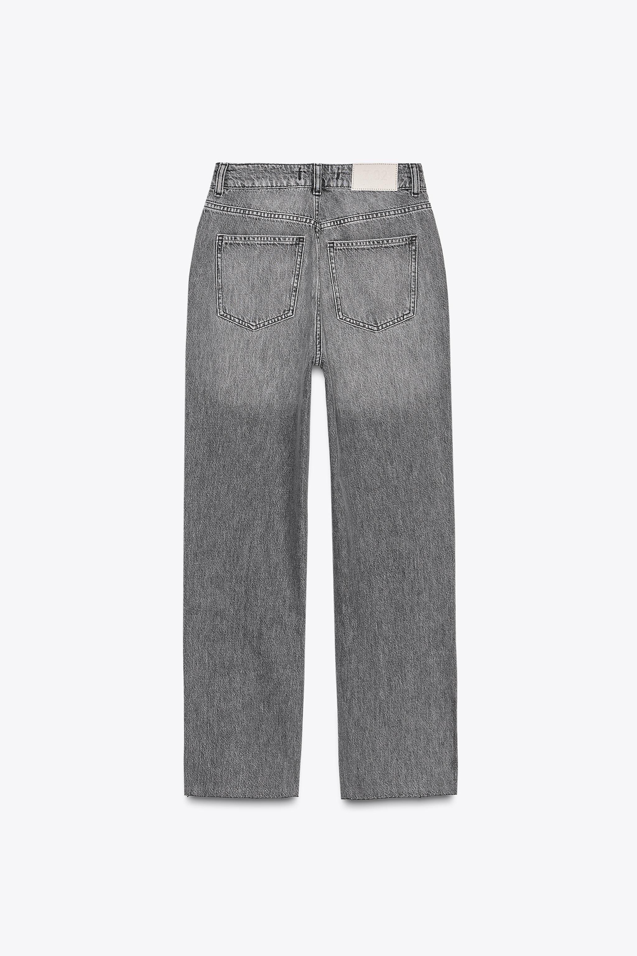 JEANS Z.02 STRAIGHT ANKLE ハイウエスト - エクリュ | ZARA