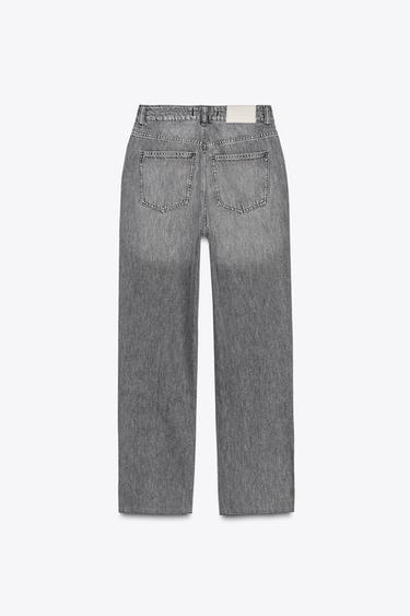 JEAN Z.02 STRAIGHT ANKLE TAILLE HAUTE - Gris de Zara - Image 7
