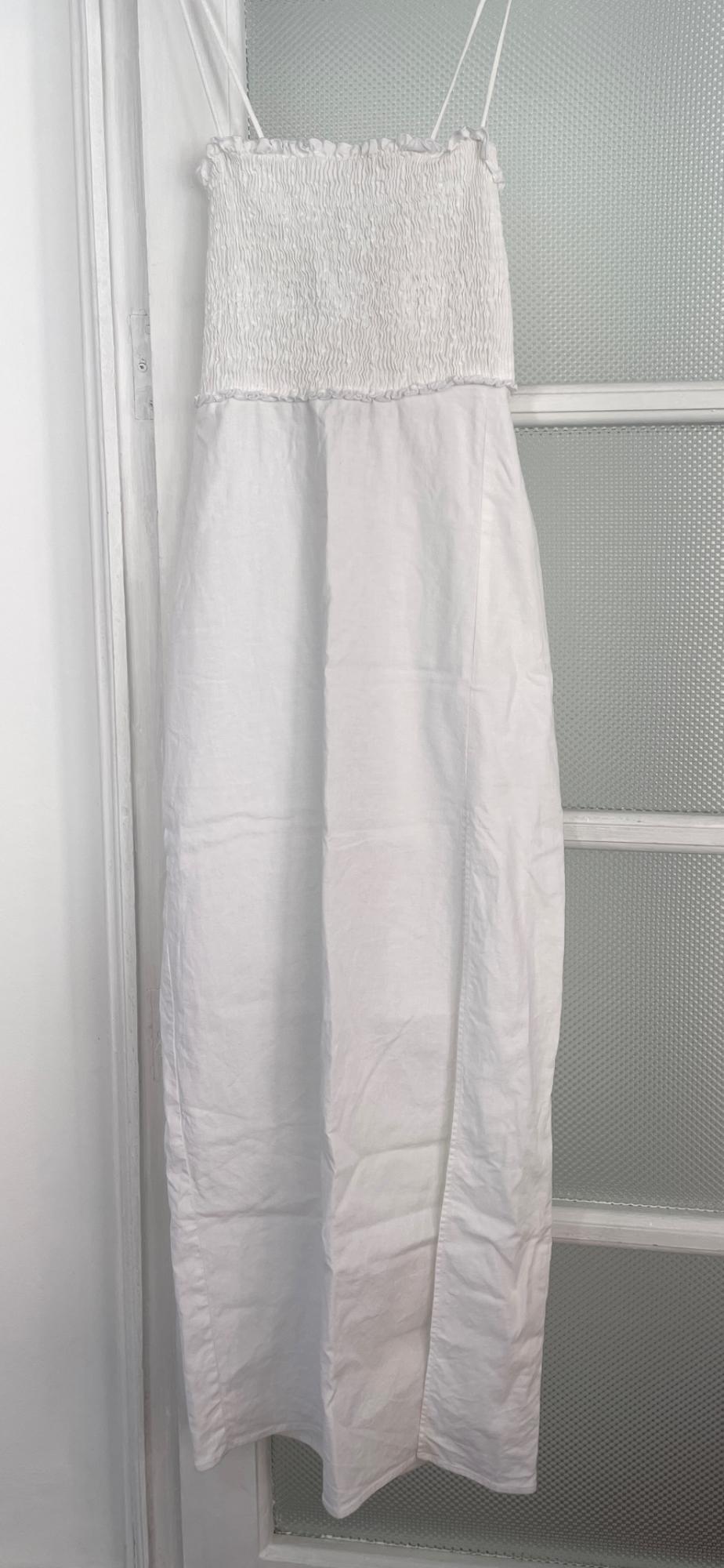 LINEN BLEND MIDI DRESS - Image 2