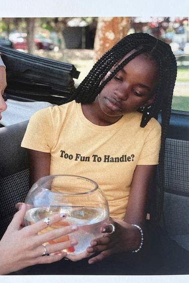 SLOGAN T-SHIRT - Yellow by Zara
