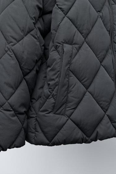 VESTE REMBOURRÉE À CAPUCHE AMOVIBLE - Plomb de Zara - Image 6