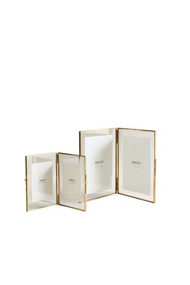 DVOJITÝ ZLATÝ RÁMEČEK NA FOTOGRAFII - Průhledná od Zara