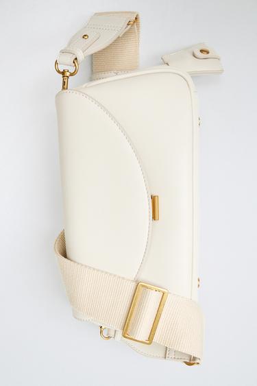 BOLSO ALARGADO BANDOLERA - Crudo de Zara