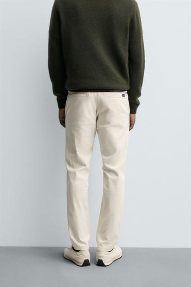 PANTALON CHINO SKINNY - Écru de Zara - Image 2