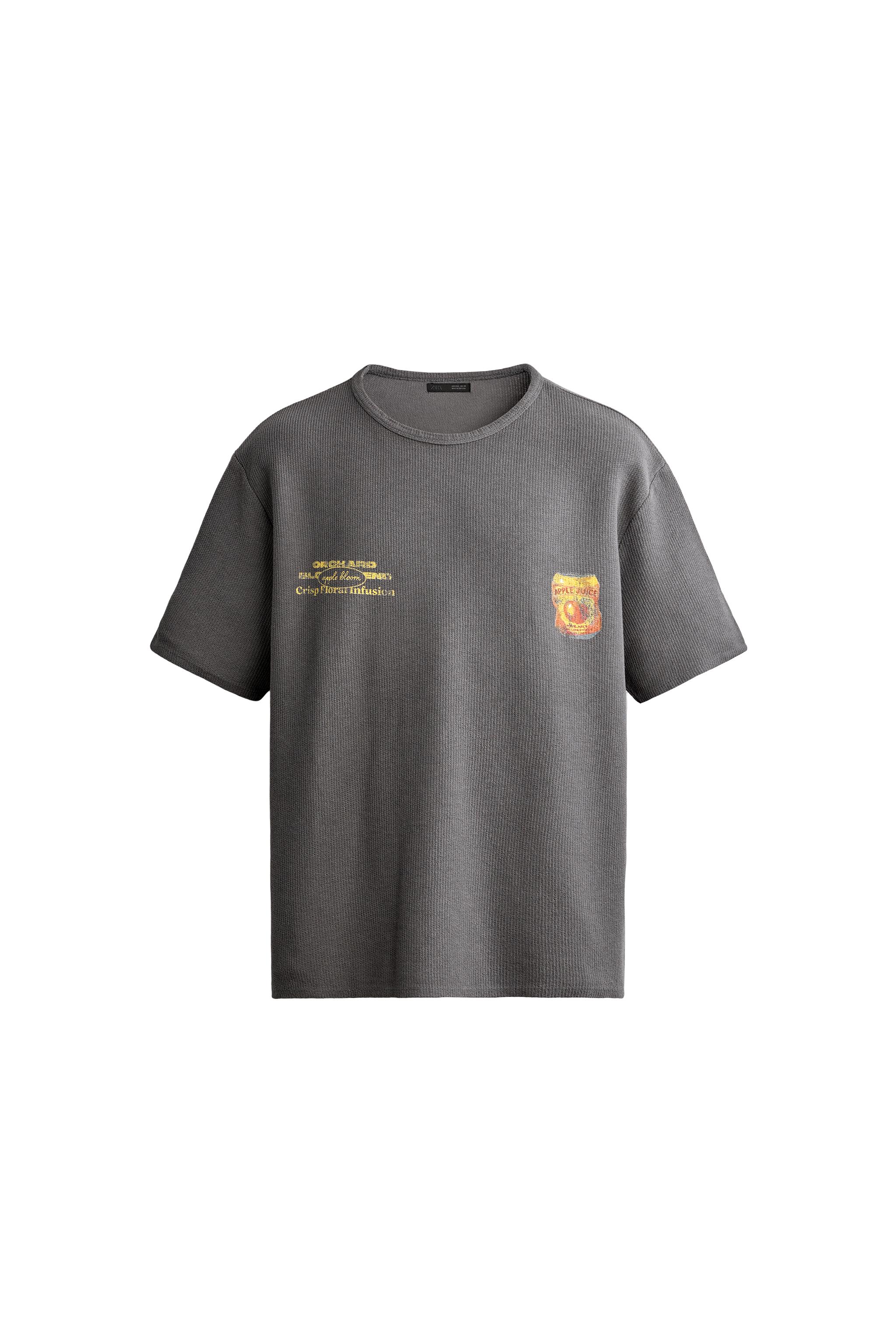 CAMISETA PUNTO ESTAMPADO LAVADO