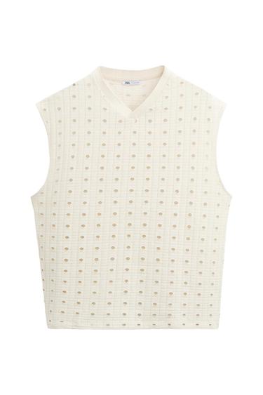 RIPPED JACQUARD T-SHIRT