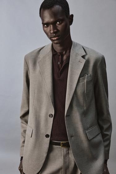 COMFORT CHECK SUIT - Chocolate by Zara