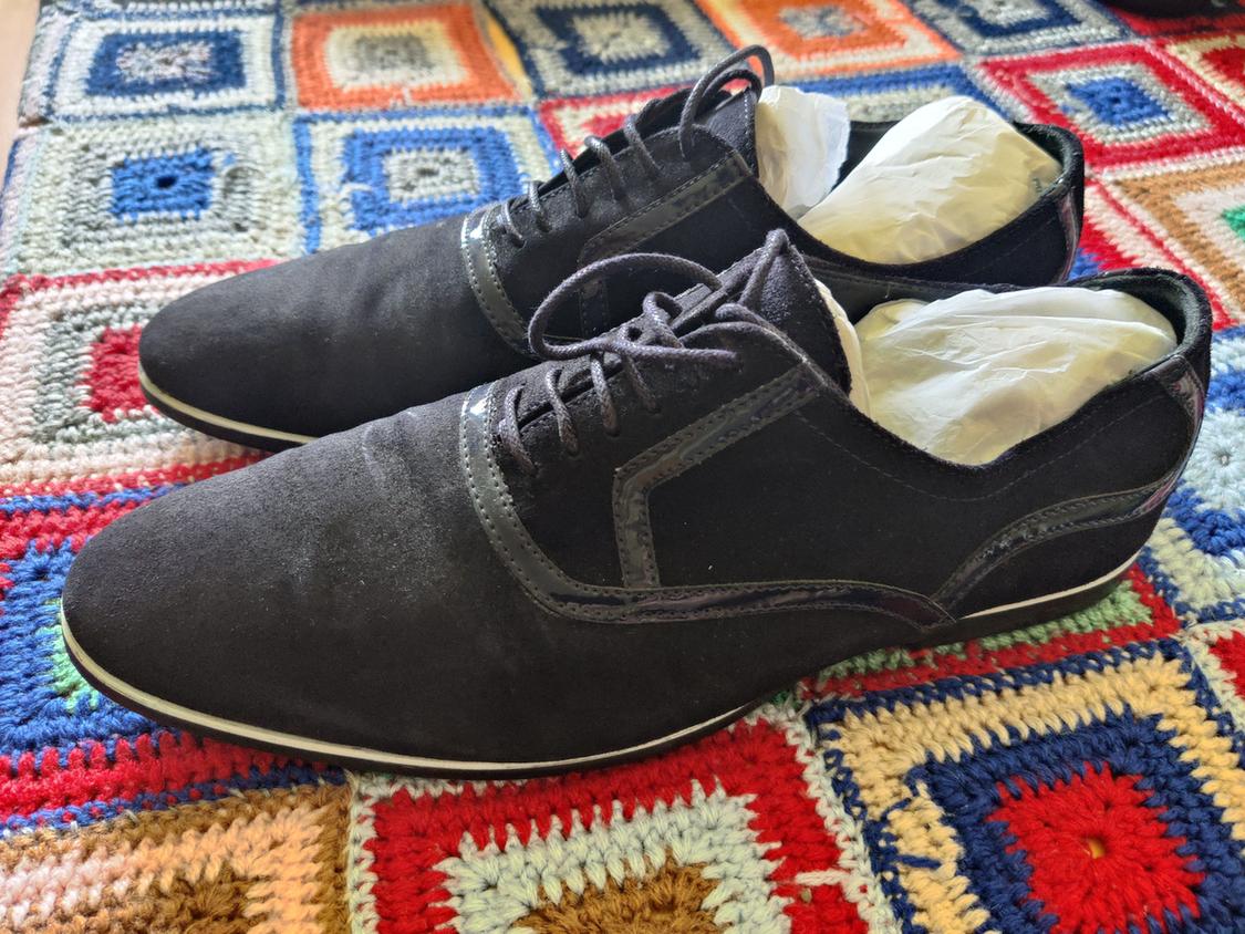 ZAPATO AZUL CON TIRA BLANCA EN SUELA - Image 3