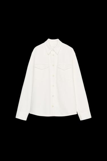 DENIM-HEMD ZW COLLECTION - Cremefarben von Zara - Bild 0