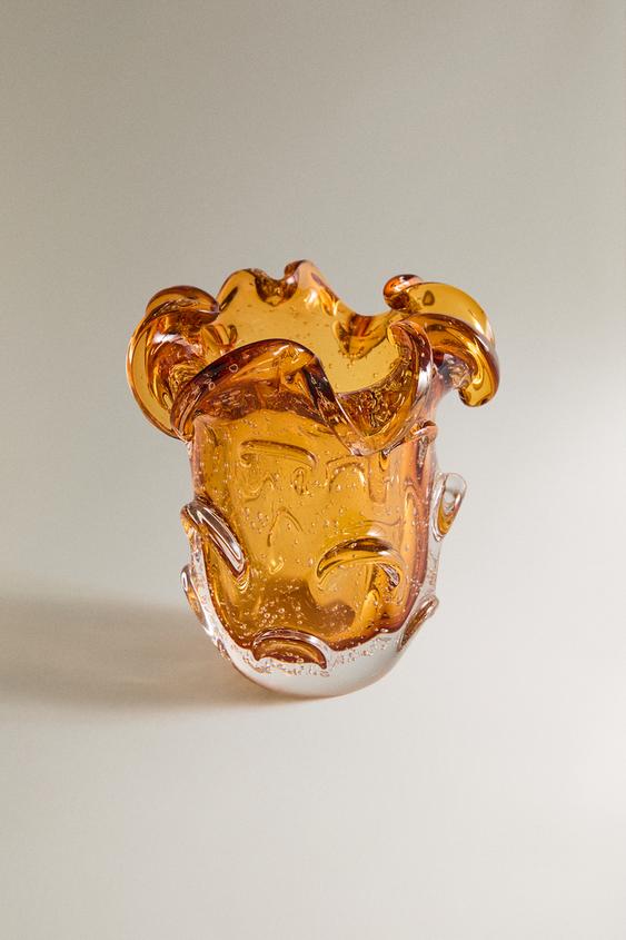 VASO DECORATIVO IRREGULAR PEQUENO - Laranja da Zara - Imagem 0