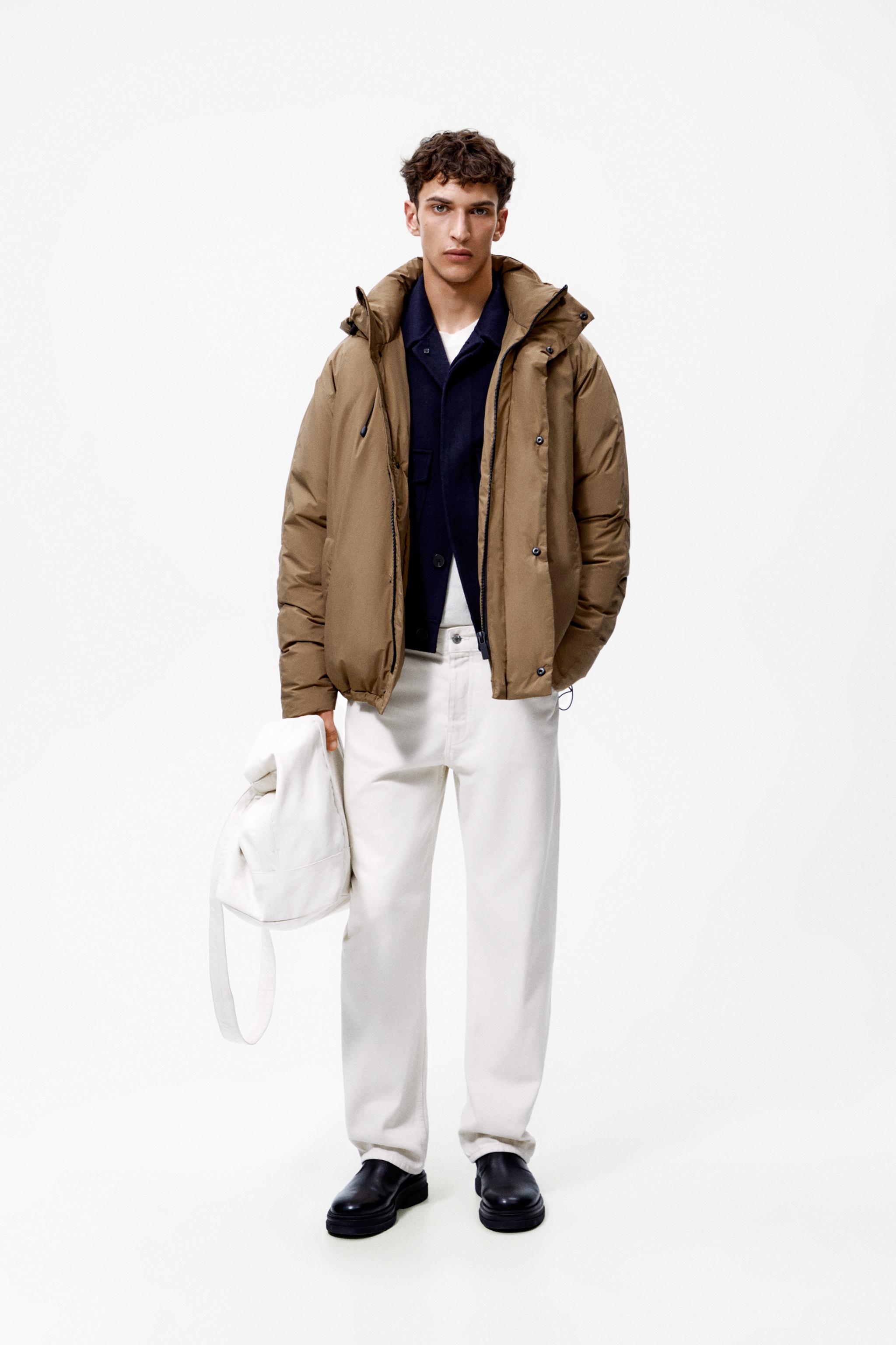 HOODED PUFFER JACKET - Mustard | ZARA United States