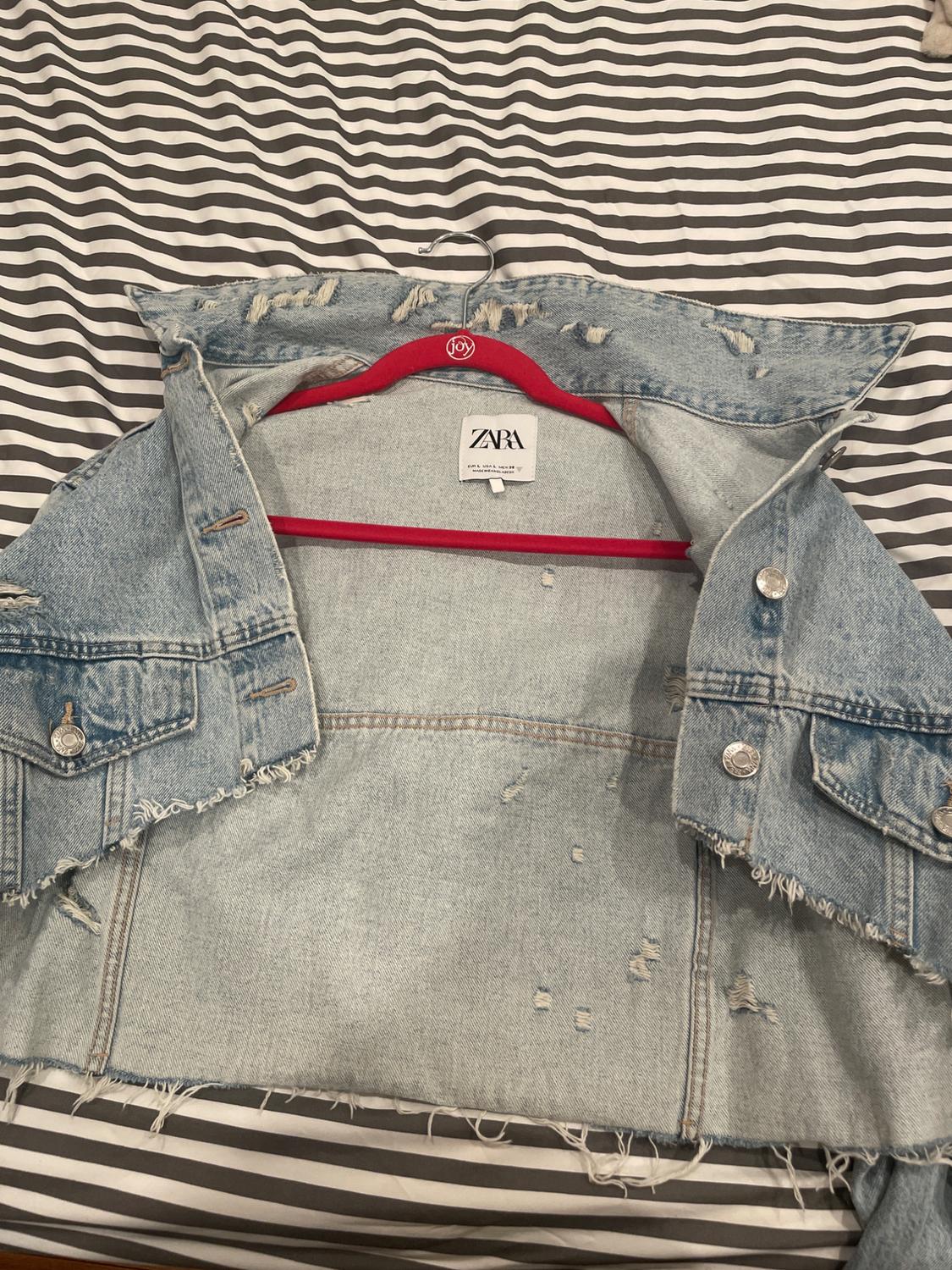 OVERSIZED CROP DENIM JACKET - Image 4