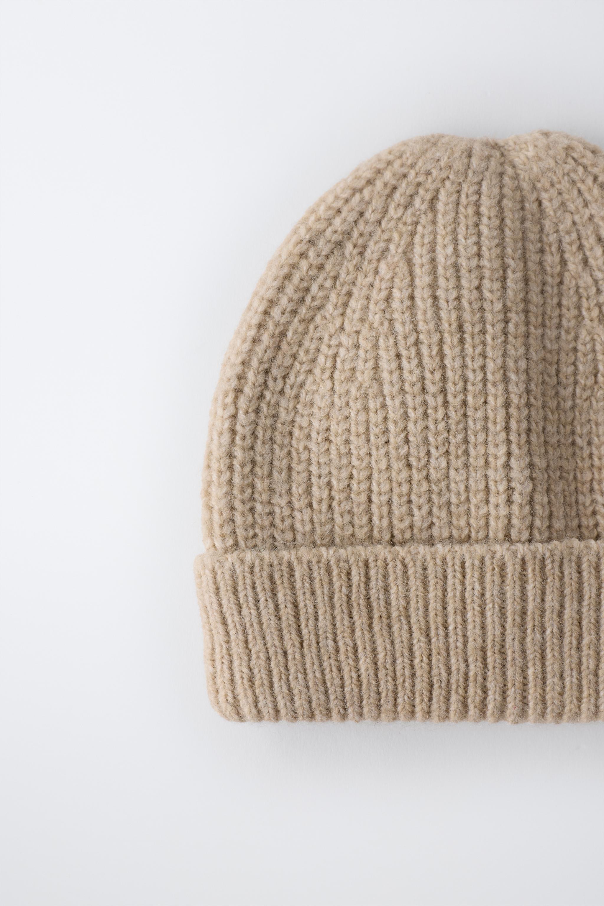 KNIT BEANIE HAT - Light beige | ZARA United States