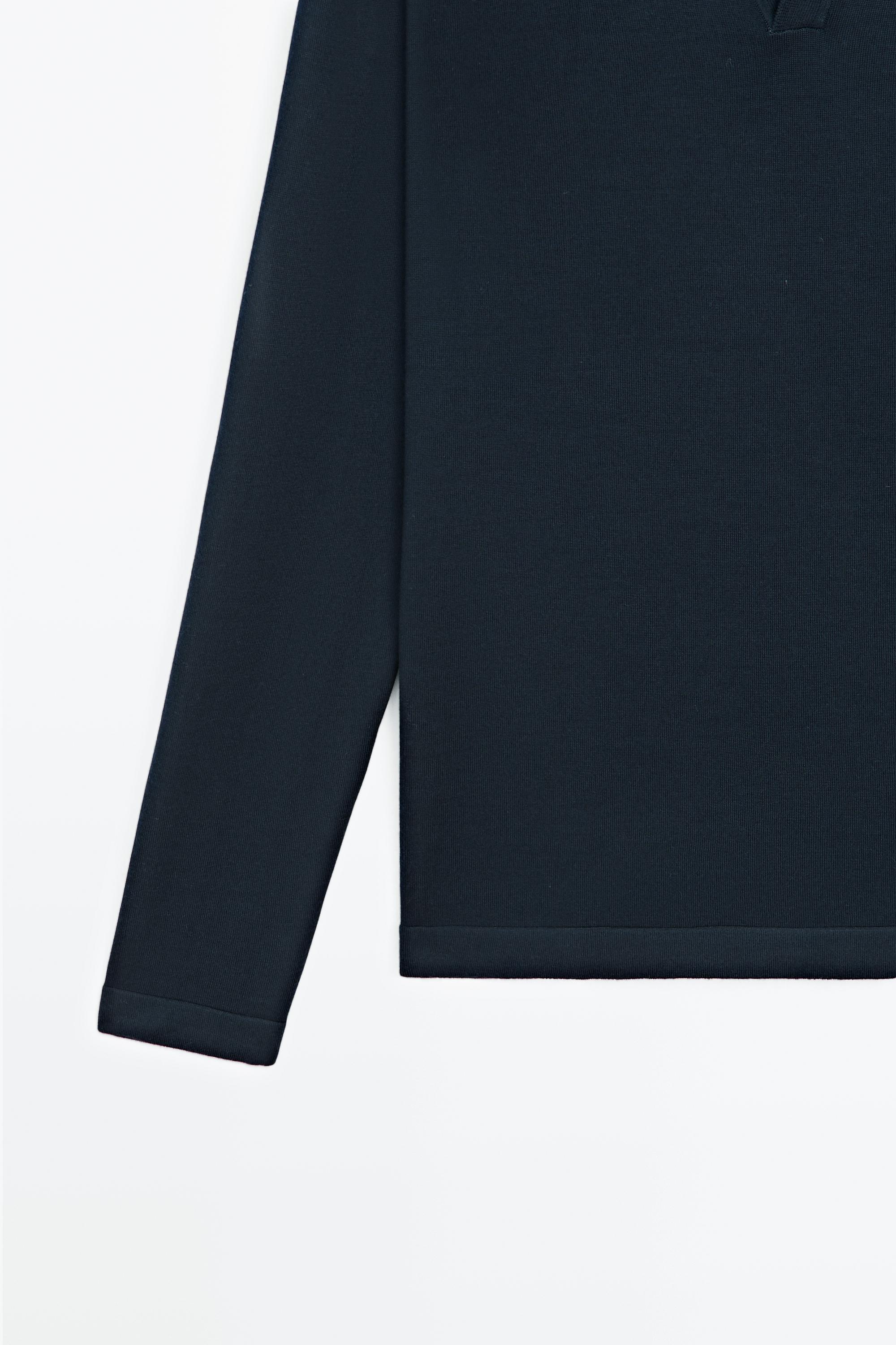 Pull polo 100 % laine mérinos