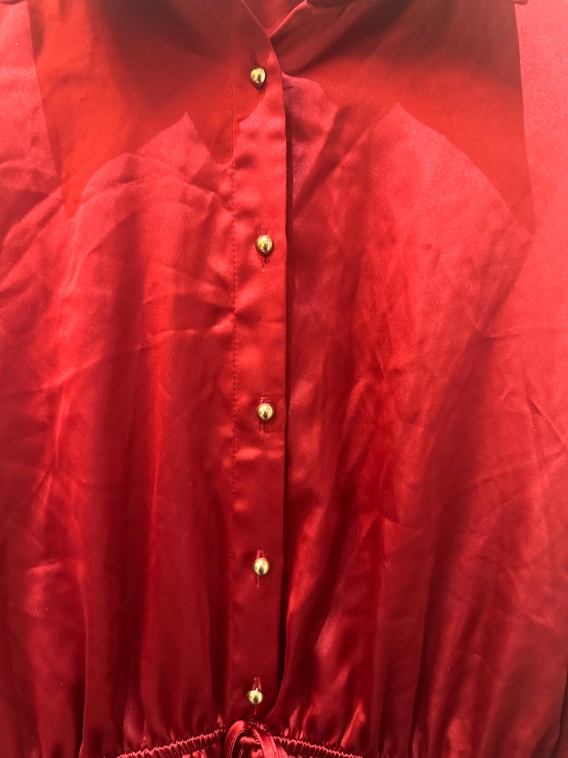 SATIN SHIRT DRESS - Image 4