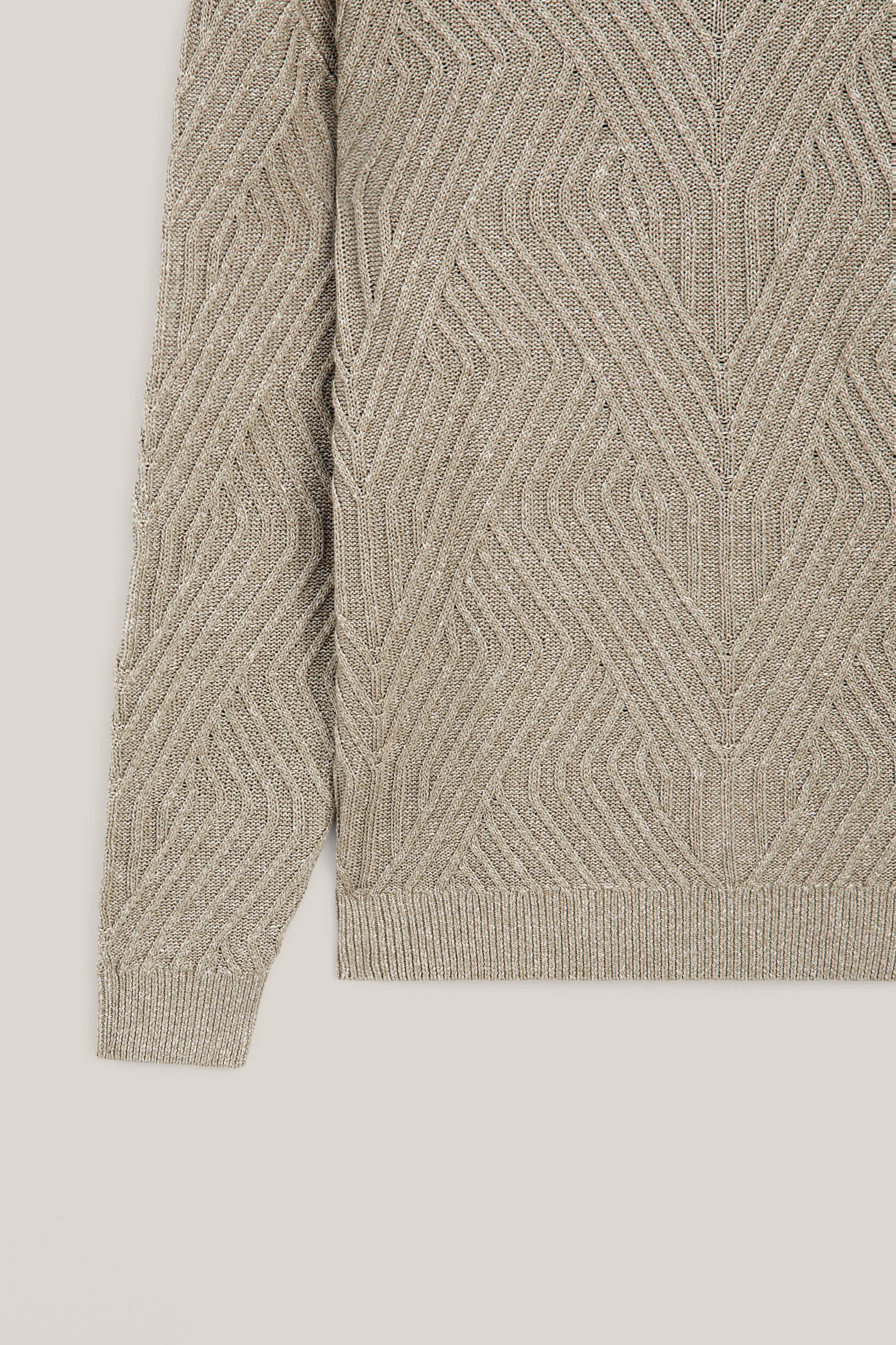 Pull en maille torsadée de lin - LIMITED EDITION
