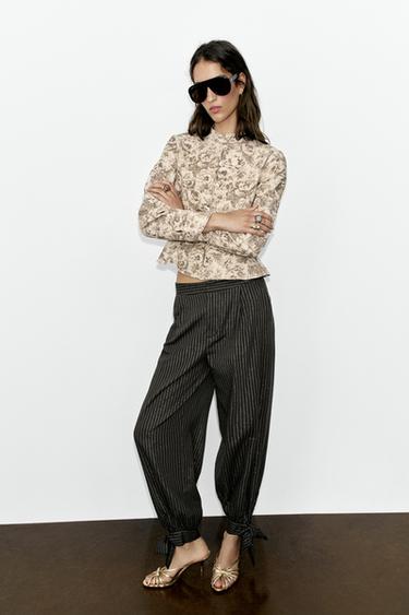 Zara Z1975 TEKSAS JAKNA SA CVETNIM PRINTOM – Print