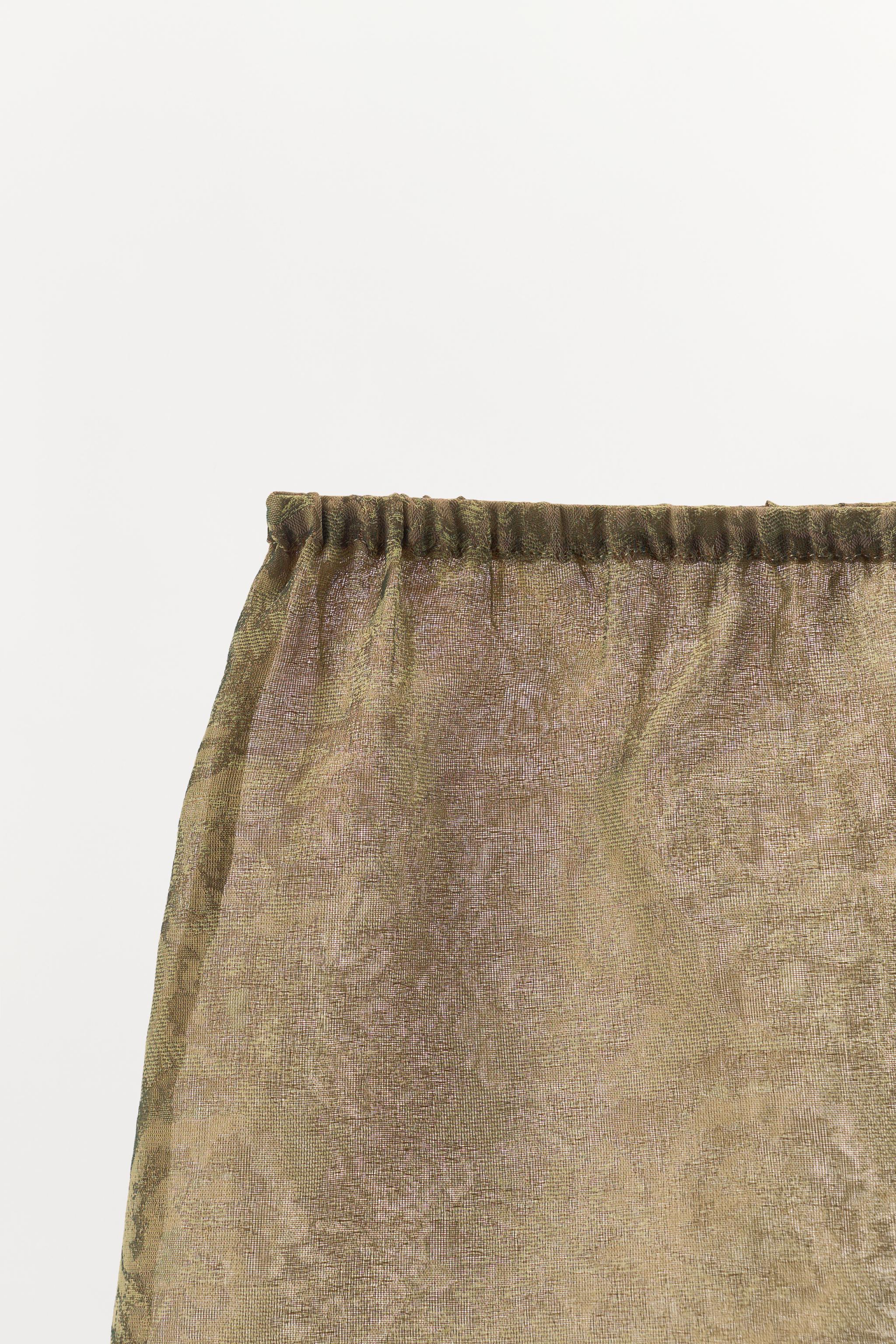 Женские шорты Zara CUPRO BLEND JACQUARD SHORTS — фото 8