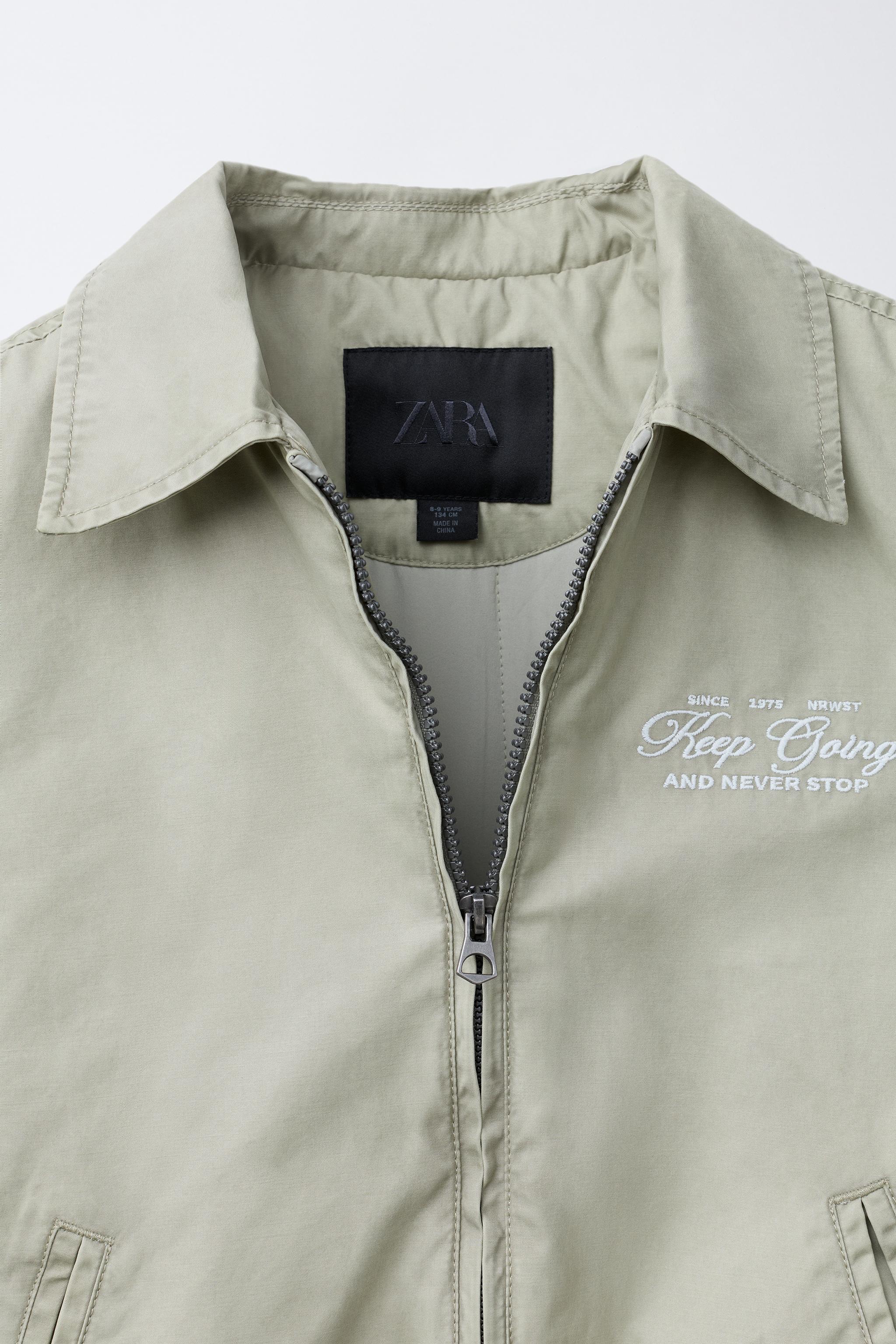 BLOUSON BOMBER À INSCRIPTION BRODÉE