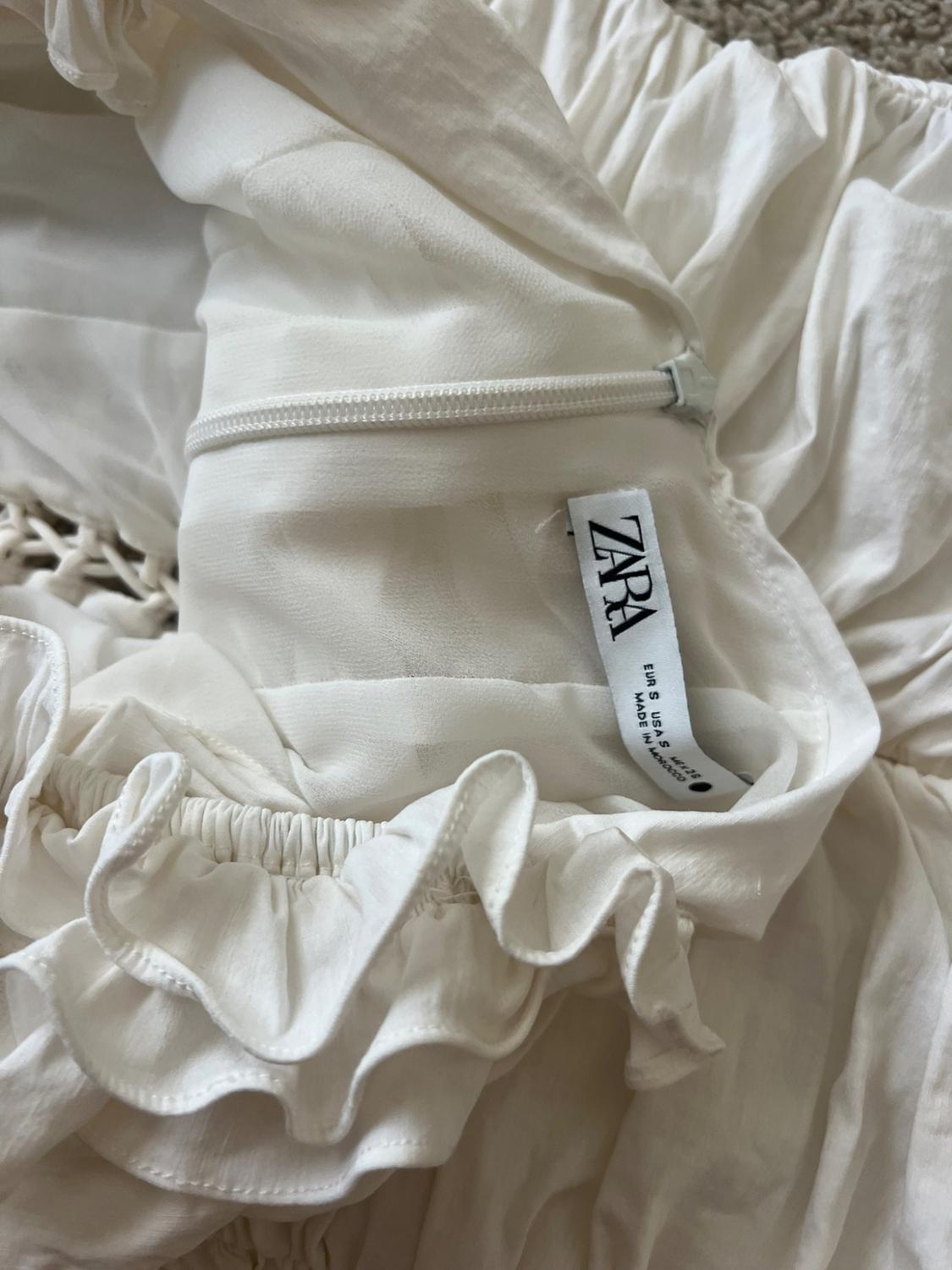 LINEN BLEND DRAPED DRESS - Image 8