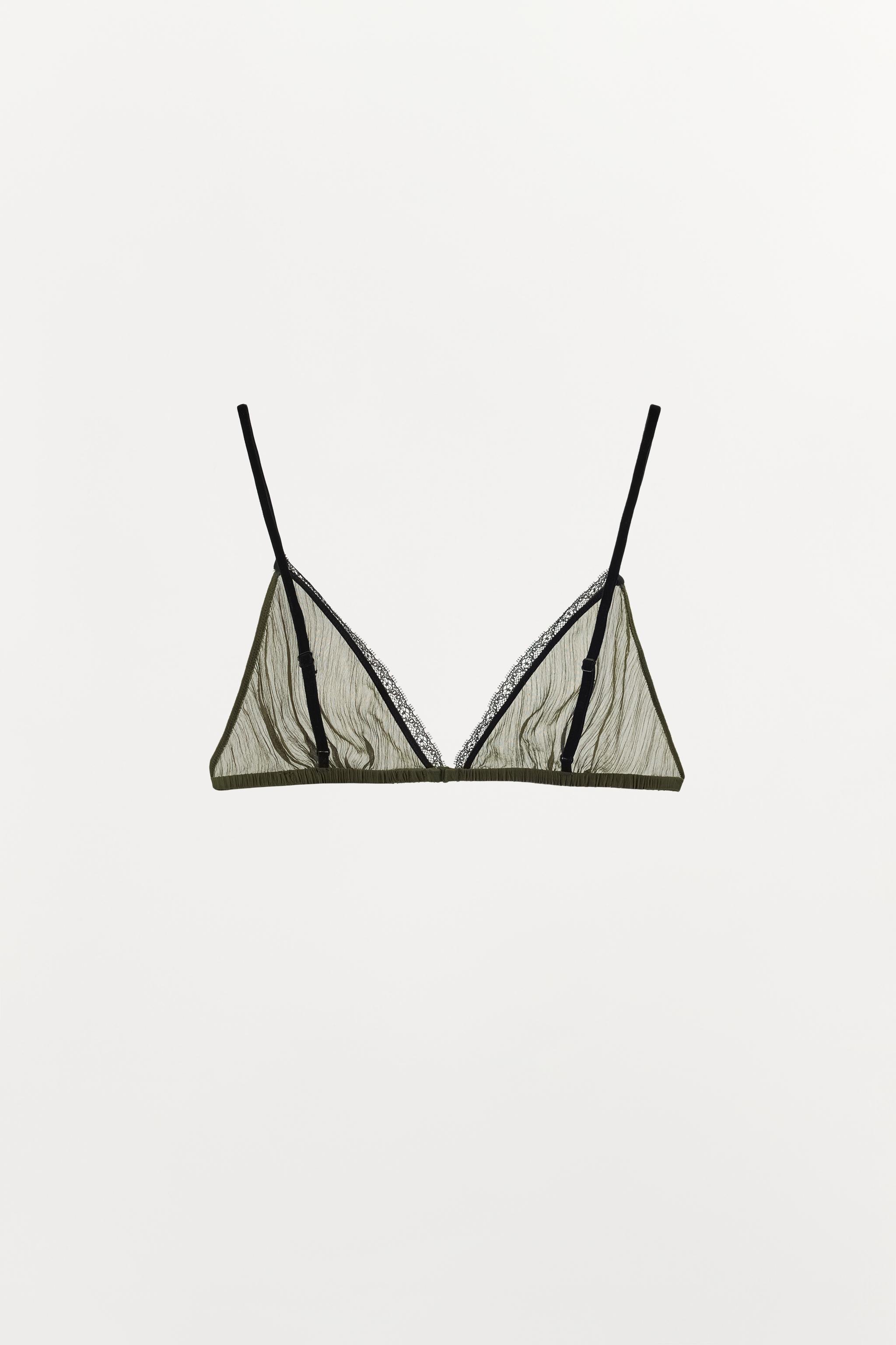 SOUTIEN-GORGE UNI VISCOSE 100% DENTELLE