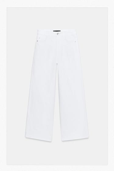Z1975 HIGH-WAIST CULOTTES - White by Zara