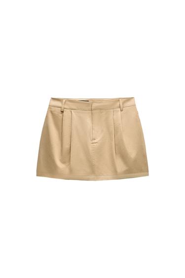 PLEATED MINISKIRT