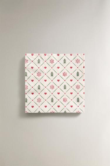 クリスマスディテールペーパーナプキン（20枚パック）レッド0Zaraのクリスマスディテールペーパーナプキン（20枚パック） - レッド - 画像 0