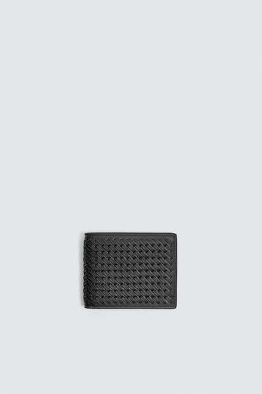 Zara BRAIDED WALLET - Black