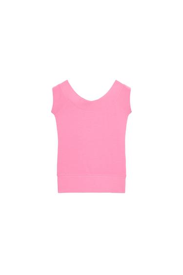 BOAT NECK TOP - Chalk pink by Zara