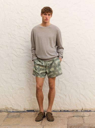 Zara Printed swimming trunks - 548