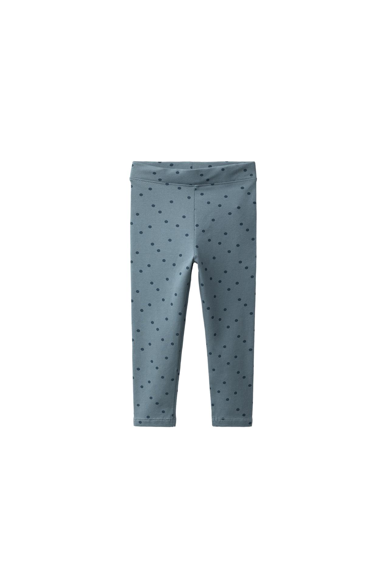 FLORAL AND SOLID LEGGINGS TWO-PACK — Gray