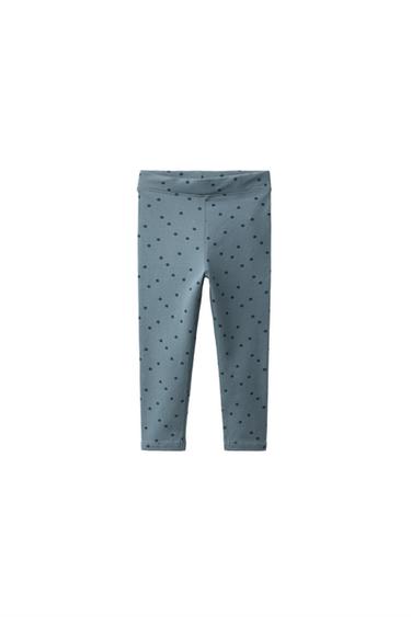 FLORAL AND SOLID LEGGINGS TWO-PACK — Gray 2
