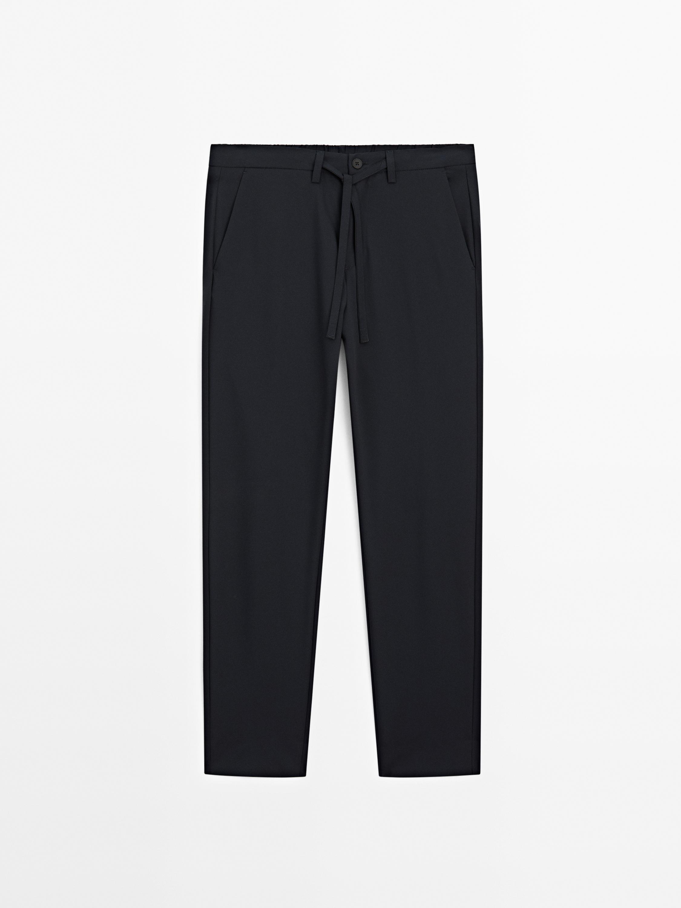 Regular-fit technical trousers
