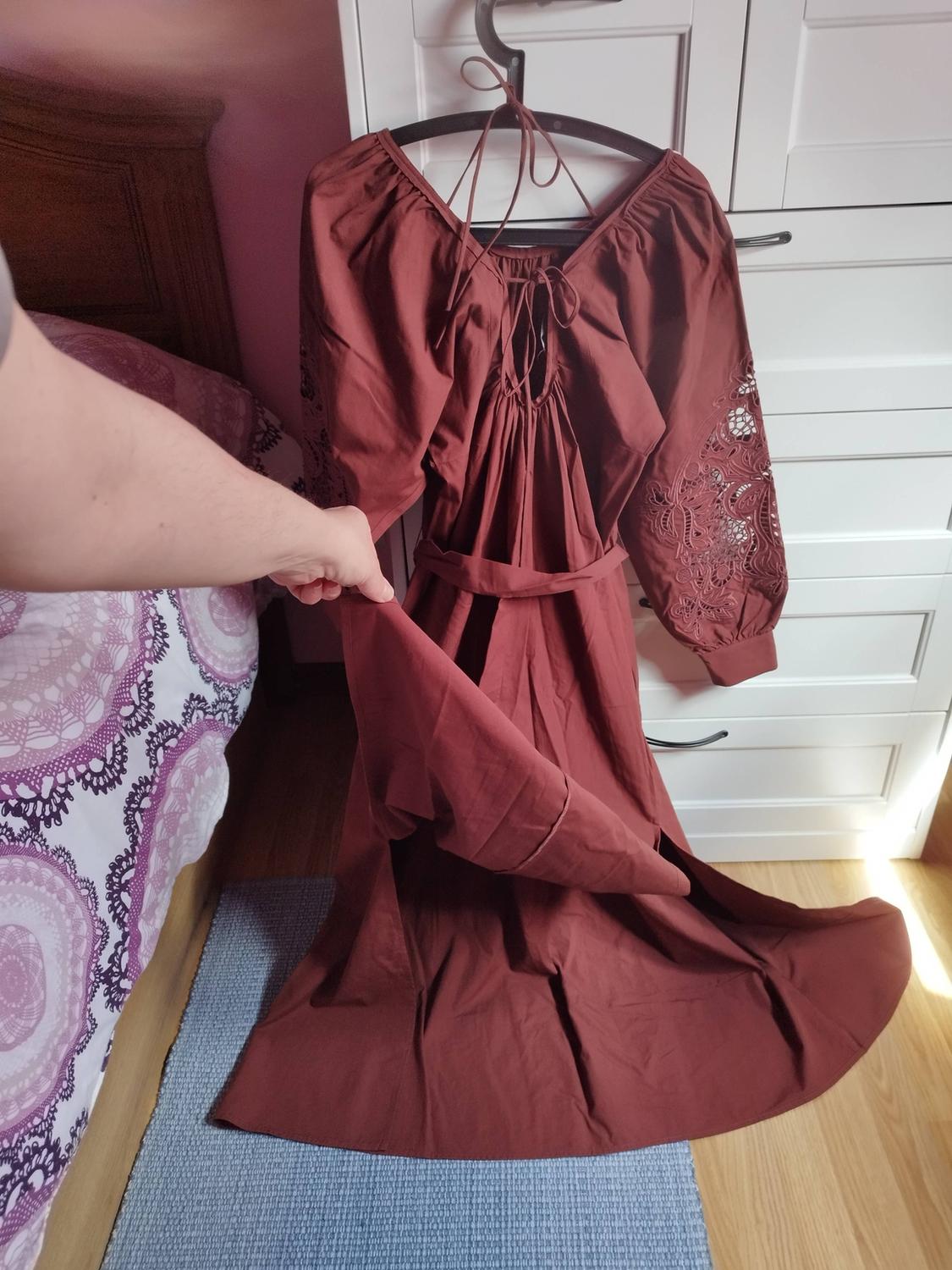LIMITED EDITION EMBROIDERED POPLIN DRESS - Image 6